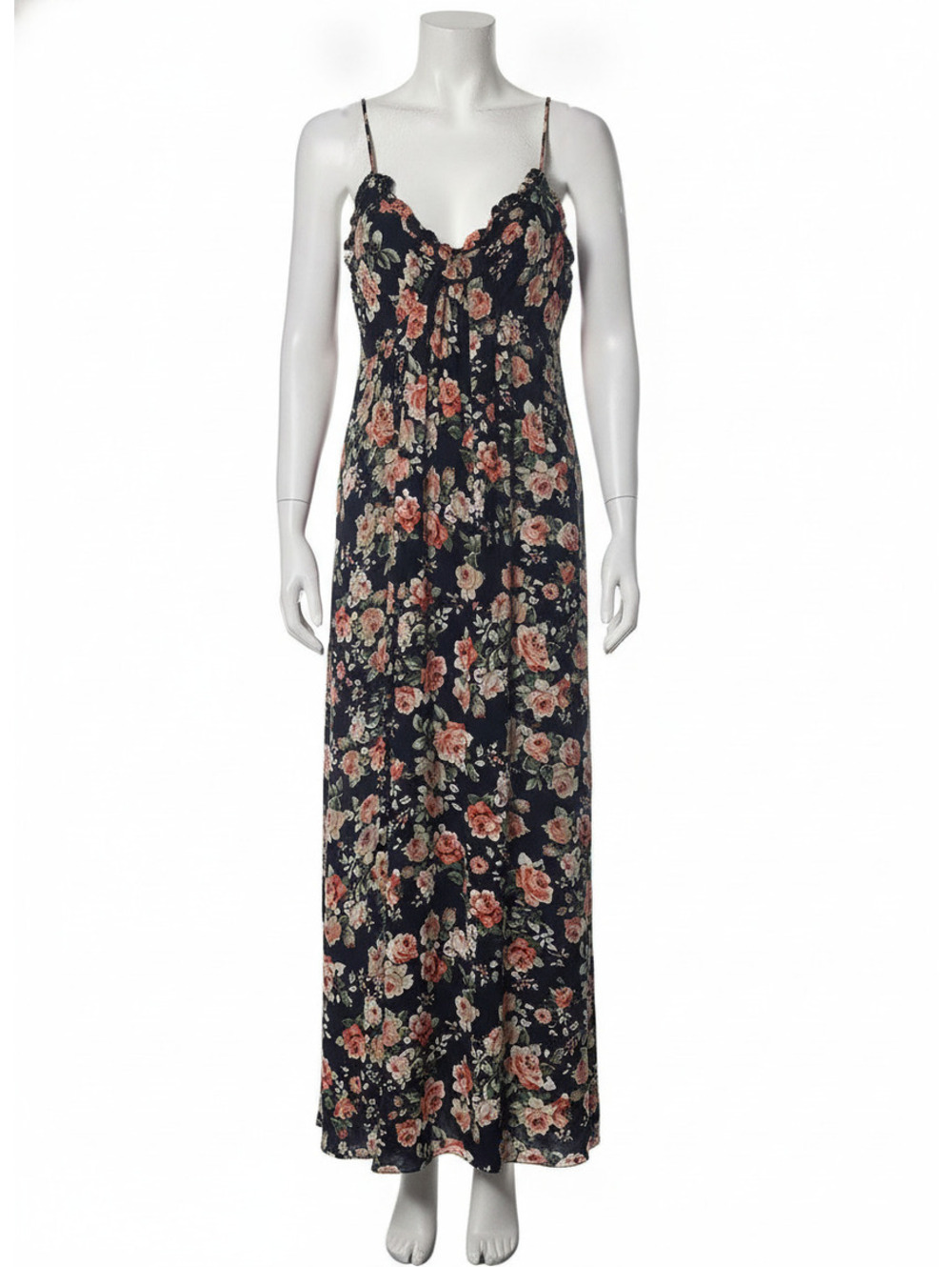 Embrace navy floral maxi dress